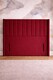 image 2 of Maroon Plush Panel Wing 54inch Floorstanding 5FT Headboard