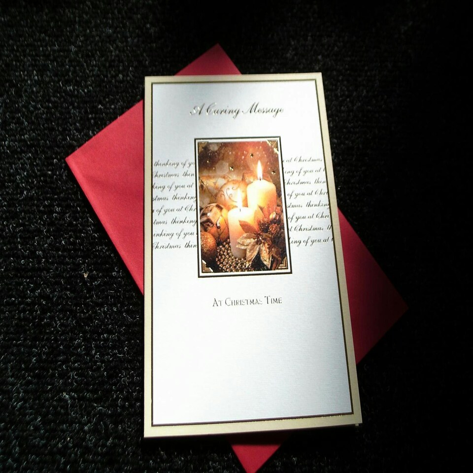 image 1 of A Caring Message Christmas Card - Greeting Card By Wishing Well
