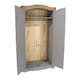 image 6 of Premium Corona 2 Door Wardrobe in Mexican Pine, Classic Design with Metal Hardware | Grey | Grey | One Size | 1