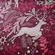image 5 of Winter Stags Christmas Red Duvet Cover Set | Red | Burgundy | Single