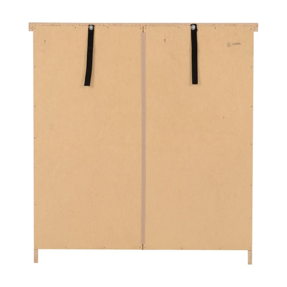 image 1 of Nevada 3 Drawer Chest - L40 x W81 x H70.5 cm - Grey Gloss/Light Oak Effect Veneer