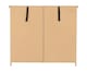 image 5 of Nevada 3 Drawer Chest - L40 x W81 x H70.5 cm - Grey Gloss/Light Oak Effect Veneer