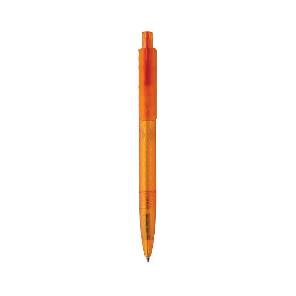 XD Collection X3 Frosted Recycled Plastic Pen - Orange - One Size