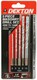 image 2 of Dekton 5pc 1/4'' Masonry Drill Set 4-10mm Speed Steel, Drills Through Concrete,