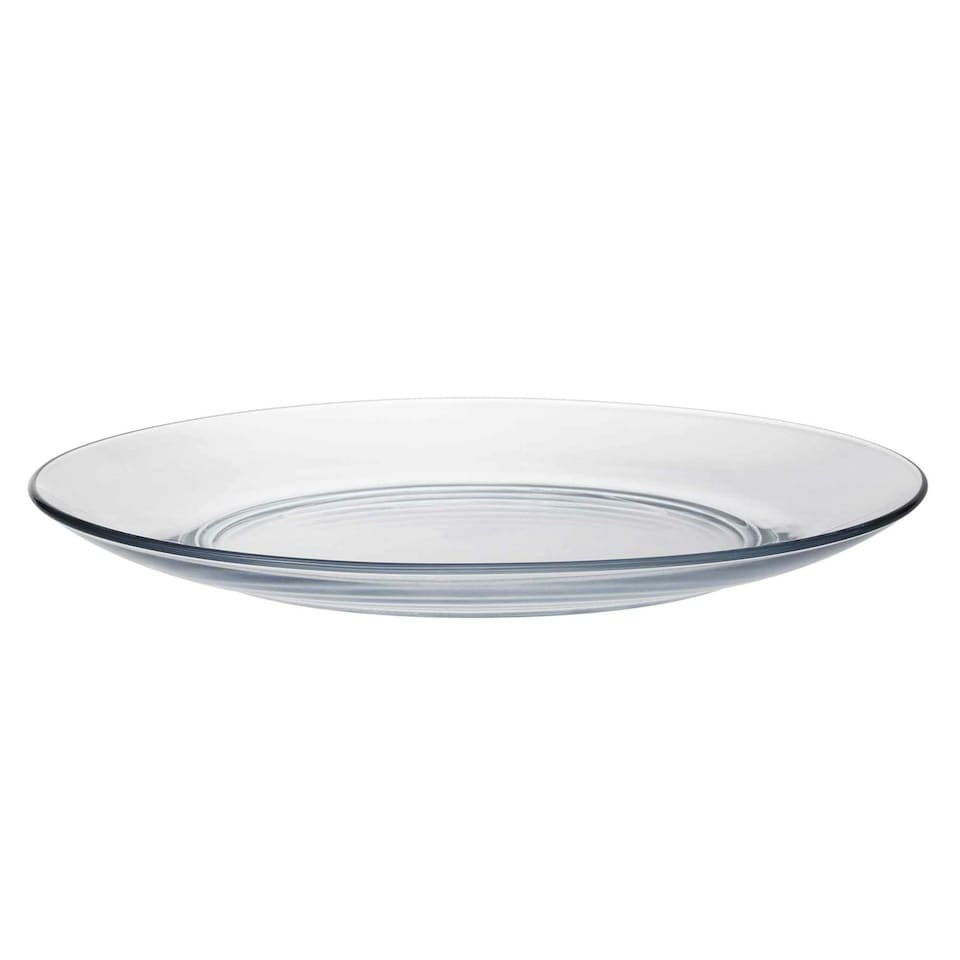 image 1 of Duralex Lys Extra Large Glass Plates - Tempered, Heat Resistant - 280mm - Pack of 6 Clear