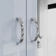 image 8 of FWStyle Chilton 3 Door Wardrobe With Mirror - Grey Gloss Front Grey