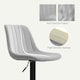 image 6 of HOMCOM Bar Stools Set of 2 Adjustable Swivel Bar Chairs with Backrest | Grey | One size | 1