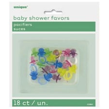 Unique Party Baby Shower Party Favours - Dummy Multicoloured - One Size