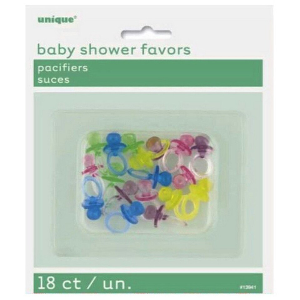 Unique Party Baby Shower Party Favours - Dummy Multicoloured - One Size