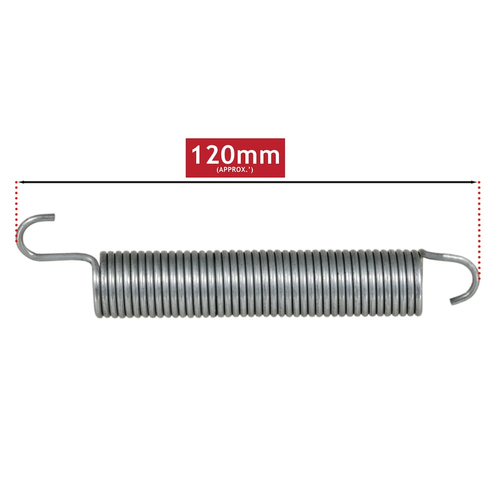 image 1 of SPARES2GO Door Spring Hinge Tension Support for Beko Dishwasher (2 x Springs, 120mm)