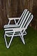 image 4 of 2 Pack of Folding Camping / Picnic Chair in Green and White Garden Patio | Green | Green