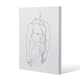 image 1 of line art of male body (Canvas Print) 127 x 101 x 4cm