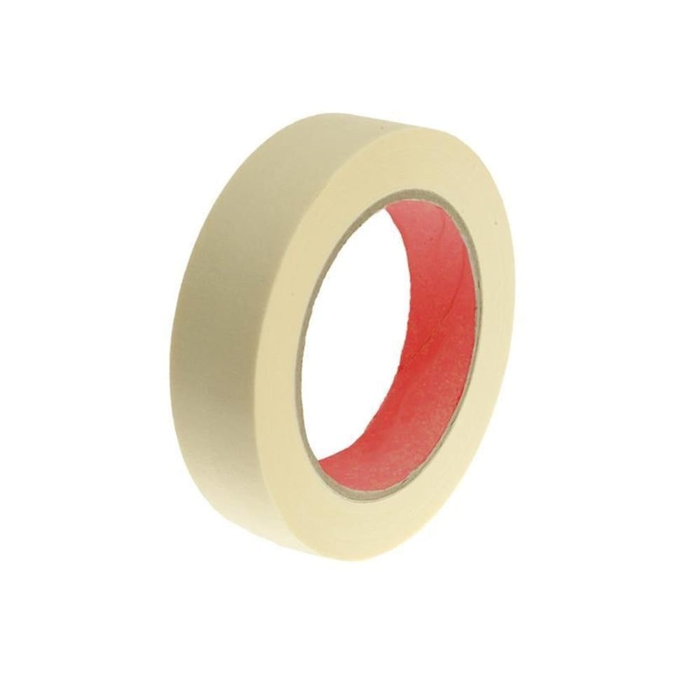 Faithfull Low Tack Masking Tape - Multi Colour - 25mm x 50m