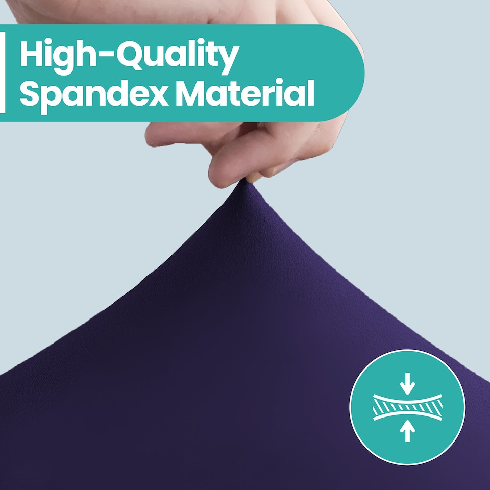 image 1 of High-Back Chair Covers, Spandex Stretch, Universal Protective Slipcover