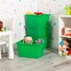 image 2 of Wham Stack & Store 4 x 35L Plastic Storage Boxes | Green | 4