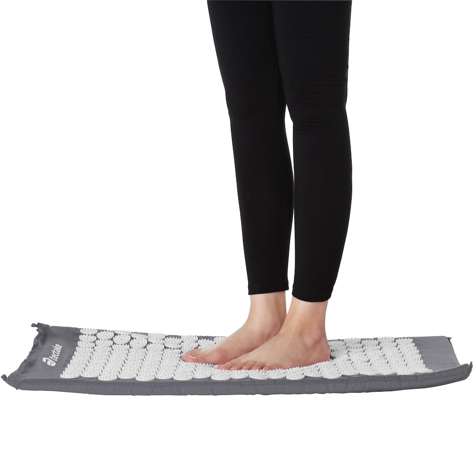 image 1 of Acupressure Mat - muscle tension reliever set with mat, cushion and bag | Grey | grey | 74 x 43 x 2,50 cm | 1