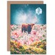 image 1 of Scottish Highland Hairy Trippy Psychedelic Scottish Scotland Card