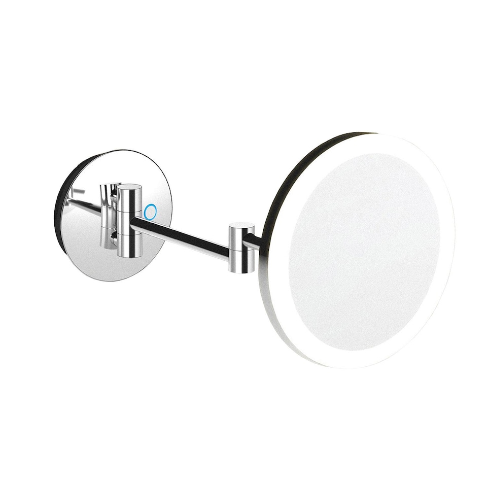 image 1 of COSMIC Mirror Wall Mounted X5 Adjustable LED light Chrome, Architect Collection