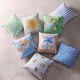 image 4 of Fusion Soleil Palm Outdoor Cushion Cover Multi