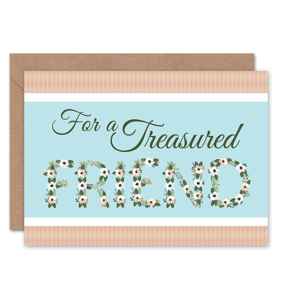 image 1 of Treasured Love Present Friendship Friend Card