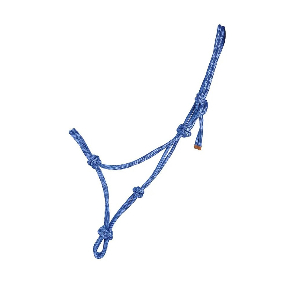 Hy Rope Halter - Bright Blue - One Size