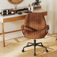image 9 of COSTWAY Executive Office Chair Ergonomic Swivel Chair Brown
