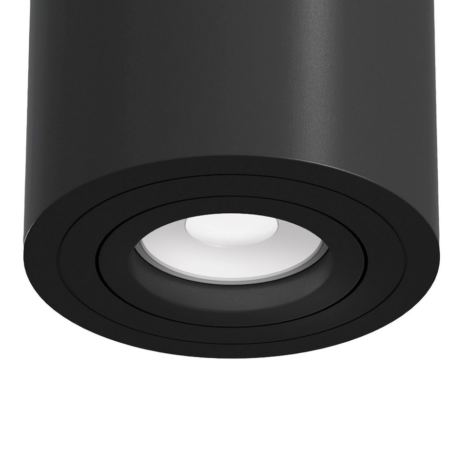 image 1 of Alfa Surface Mounted Ceiling Downlight Black, 1 Light, GU10