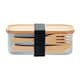 image 1 of MidOcean Savanna Stainless Steel Lunch Box - Wood - 5.5cm x 16cm x 11cm