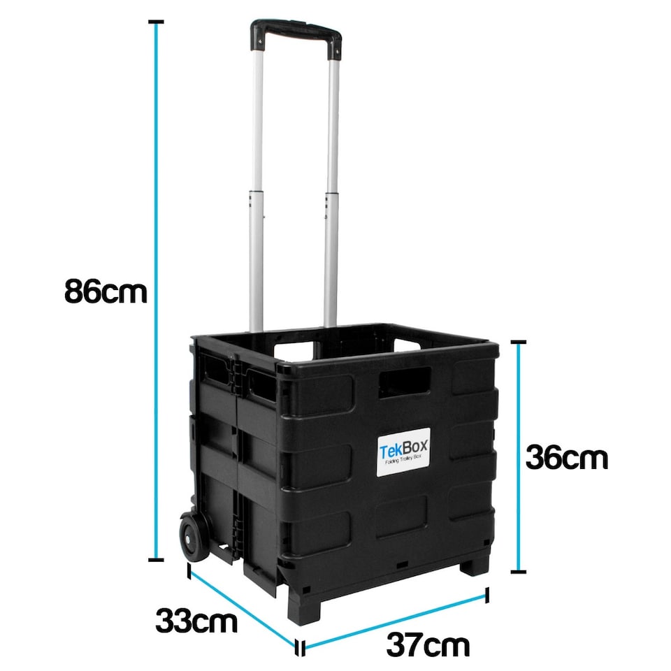 image 1 of Tekbox Folding Shopping Trolley Box