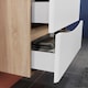 image 7 of AICA 600mm Wall-Hung White Bathroom Vanity Unit With Integrated Sink,2 Soft-Close Drawers for Storage