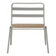 image 1 of Interiors by Premier Grey Metal Chair, Comfy Pink Metal Outdoor Chair, Effortless Cleaning Metal Chair