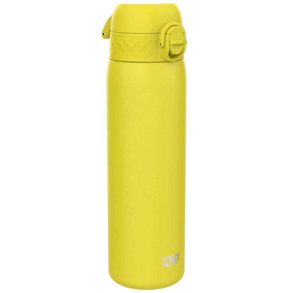 Leak Proof Slim Water Bottle, Stainless Steel, 600ml (20oz) | Yellow | Yellow | One Size