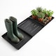 image 1 of Large Boot Tray 3 Pieces Waterproof Multifunctional Shoe Drip Protector Holder | Black | Black | 1