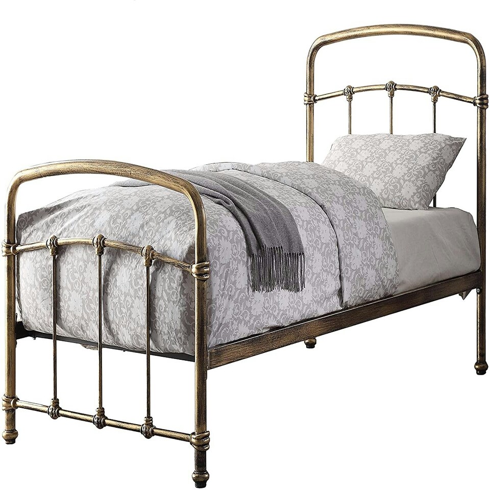 image 1 of 3ft Single Retro bed frame,Antique bronze,metal,tube style.Rustic,traditional industrial (Copy)