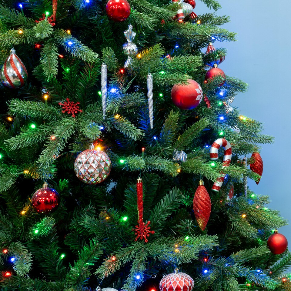 image 1 of Christmas Tree World  9ft/270cm Ultra Devonshire Fir - Multicolour/Warm White