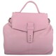 image 1 of Premium Soft Genuine Leather Cross Body Shoulder Bag, Detachable Strap Pink | Blush