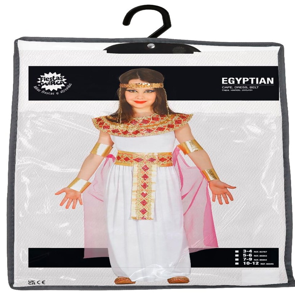 image 1 of Fancy Dress Child Egyptian White Gold - 7-9 Years