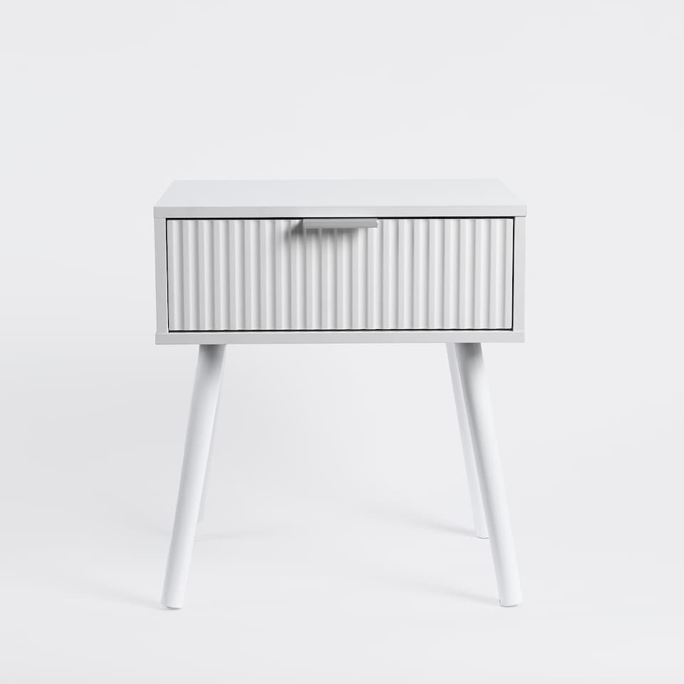 image 1 of OHS Venice Bedside Table 1 Drawer Cabinet Nightstand Storage Unit
