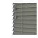 image 1 of 60cm Smooth Grey Faux Wood Venetian Blinds with String (120cm Drop) | Grey | Grey
