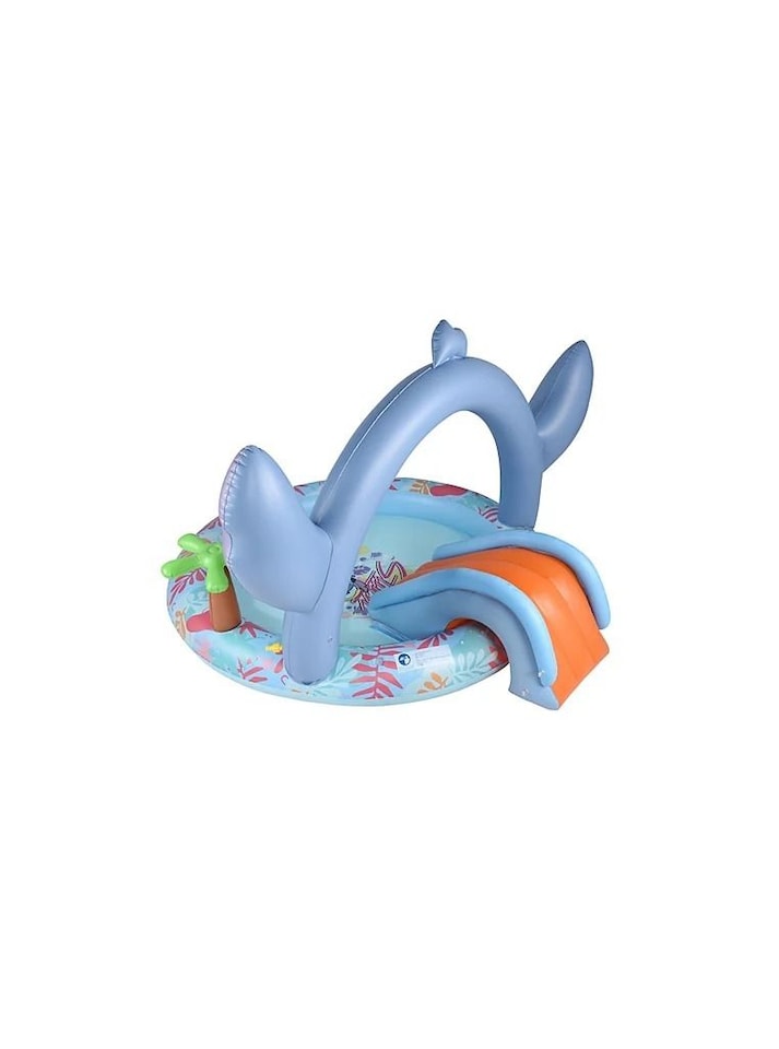 image 1 of Disney Stitch Inflatable Play Centre | Children's Paddling Pool with Slide & Play Hoops | Outdoor Garden Water Play | Ages 3+