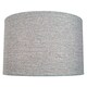 image 1 of Modern and Sleek 35cm Width Light Grey Linen Fabric Drum Lamp Shade 60w Maximum | Grey | 14"