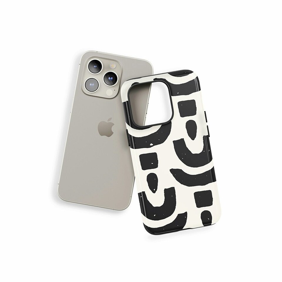 image 1 of Abstract Shapes Phone Case | Black | iPhone 14 Plus
Tough | iPhone 14 Plus
Tough