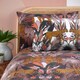 image 3 of Furn Kaihalulu Jungle Reversible Duvet Cover Set | Brown | Cocoaberry | King | 1