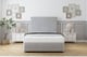 image 1 of Sloomy Monaco Silver Plush Divan Bed With Mattress 2 Drawers Left Side With 54" Floor Standing Headboard & 12" Matching Footboard 4'6 Double | Silver | Silver | Double | 1