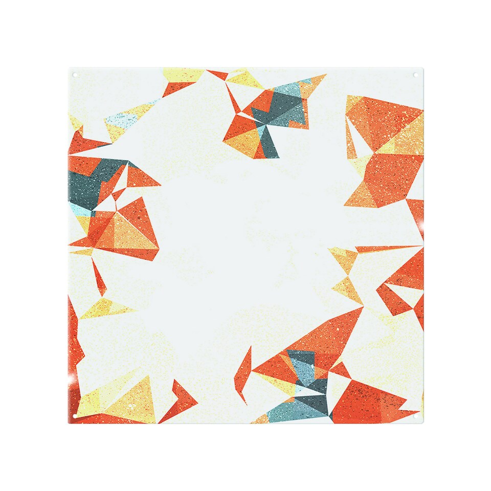image 1 of Autumn Geometric Splash Back | White