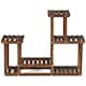 image 1 of COSTWAY Solid Wood Plant Stand Multi Layer Plant Pot Holder Brown