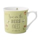 image 1 of English Tableware Company Bee Happy 'You Are the Bees Knees' Green Fine China Mug