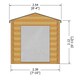 image 3 of Bradley 19 mm Log Cabin 8 x 8 Feet Brown