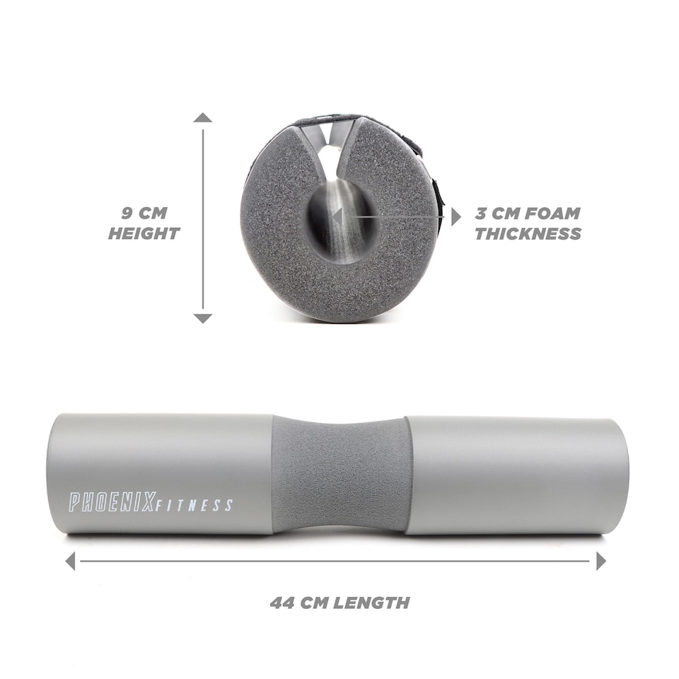 image 1 of Phoenix Fitness Barbell Pad Grey | Grey | One Size