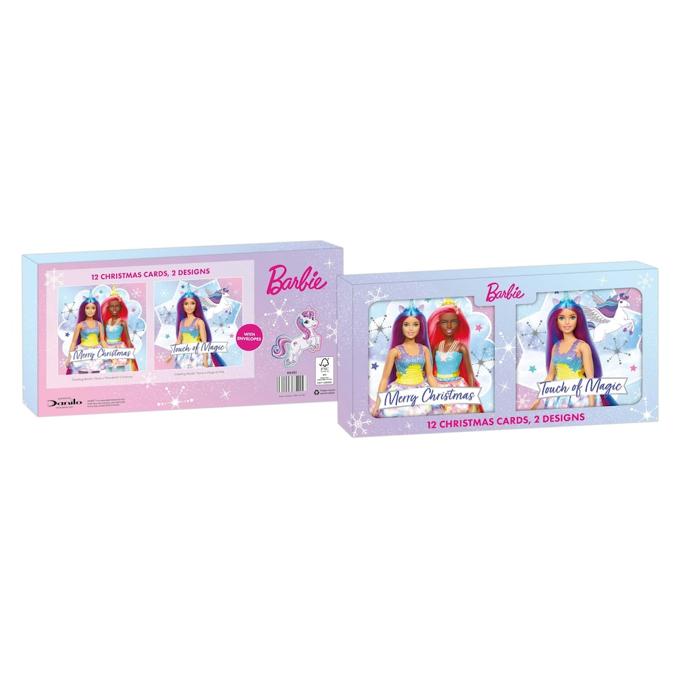 image 1 of Barbie Multipack of 12 Christmas Cards